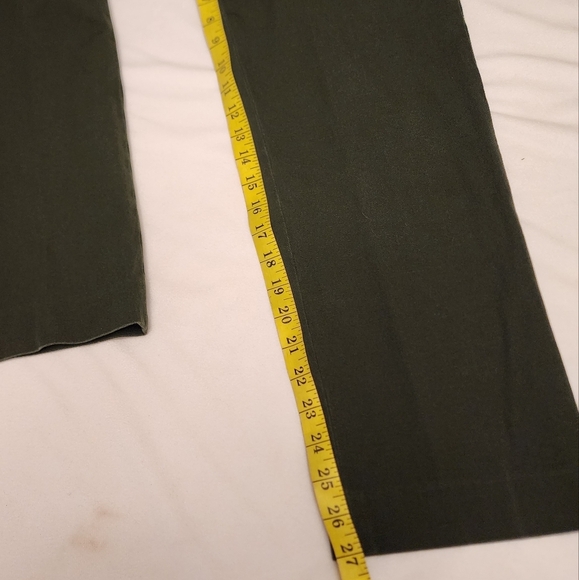 Peace of Cloth Dark Army Green Stretchy Pants Sz 14 - Picture 14 of 14
